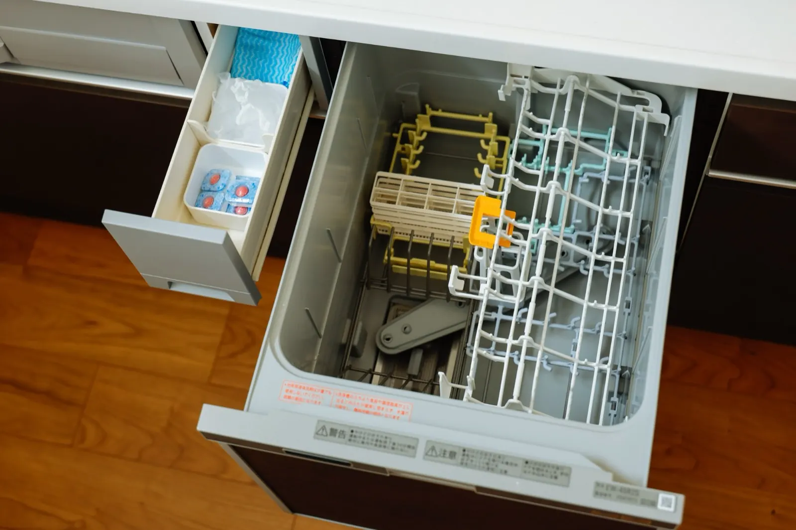 ビルトインの食器洗い乾燥機